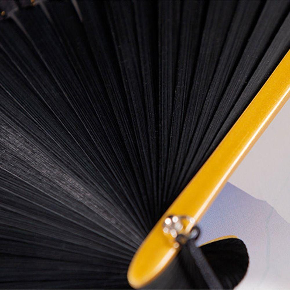 Gold Silver Handheld Bamboo Fan Chinese Style Dance Fan Creative Cool Fan Performances Party