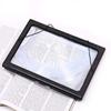 4 LED Light Reading 3X Magnifier Full Page a4 LED Magnifying Glass  for Reading Sewing Knitting