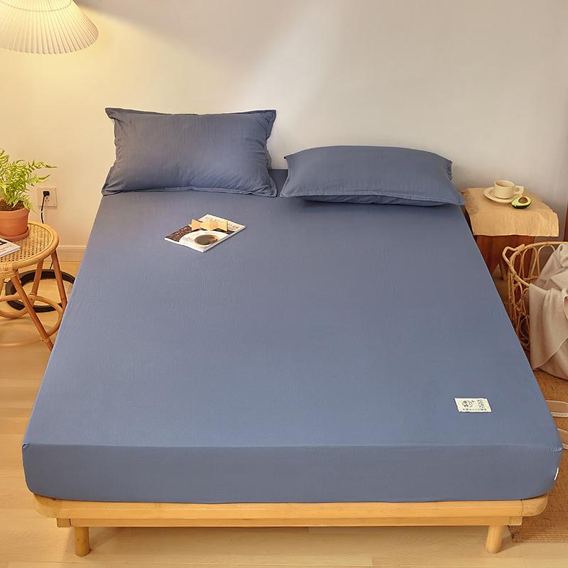 100% хлопок односпальная простыня розового цвета на резинке пылезащитный чехол универсальный чехол для матраса простыни королевы с эластичным постельным бельем