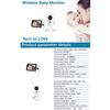 2.4G Wireless Digital Camera Baby Monitor with Night Vision 3.5inch Color LCD Temperature Detect Security Camera Battery Monitor InfraredAA
