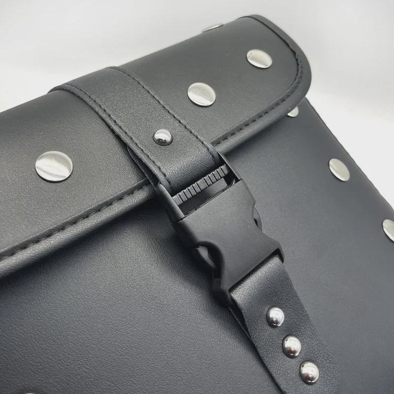 Универсальная кожаная водонепроницаемая боковая сумка для ретро-мотоцикла Yamaha GT150 Bigfoot 125