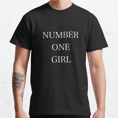 Плюс размер S-3XL Футболка с принтом «Number One Girl» Мужские топы Модная одежда Футболки