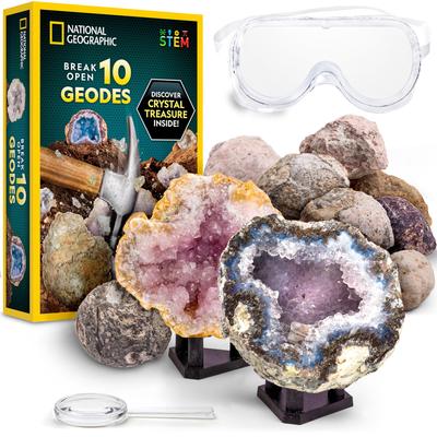 National Geographic Набор для изучения 10 геодезических объектов и изучения кристаллов NGGEO10 [National Geographic] [предмет]