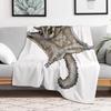 Flying Sugar Glider Throw Blanket Travel Size Cozy Blanket for Plane Train