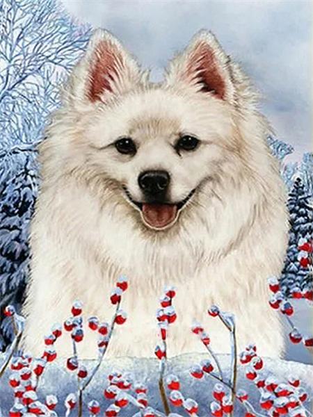 Full Round 5D Diamond Painting Dog Diy Embroidery Mosaic Animal Handmade Gift Home Decor