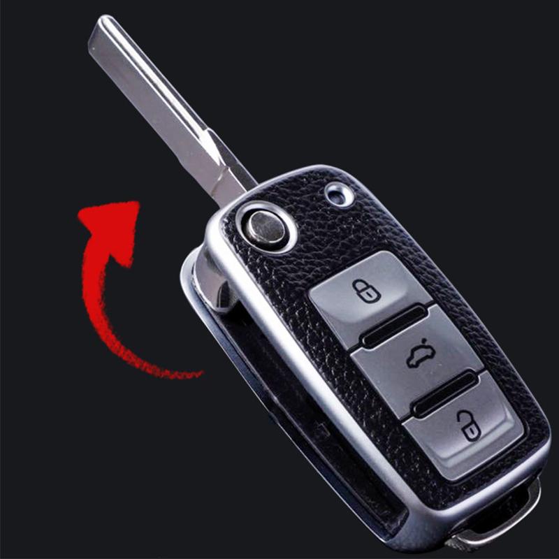 1X чехол для автомобильного ключа для Vw Polo Golf Passat Tiguan Beetle Caddy T5 Up Eos Skoda Octavia Seat Leon Altea