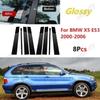 8 шт. Накладки на стойки дверей B C для BMW X5 E53 2000 2001 2002 2003 2004 2005 2006