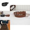 High Quality Genuine Leather Black Belt For Men And Women Stylish Retro Design