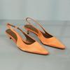 Модный бренд Летние туфли на высоком каблуке Женские современные сандалии Острый носок Слингбэк Удобные Роскошные Шелковые Неглубокие Офисные Вечерние Туфли для Леди