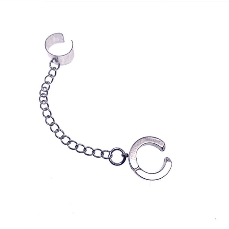 Хип-поп крутая цепочка, простая кисточка, простые цельные серьги-зажимы для ушей, висячие серьги для женщин, ювелирные изделия, подарки для вечеринки