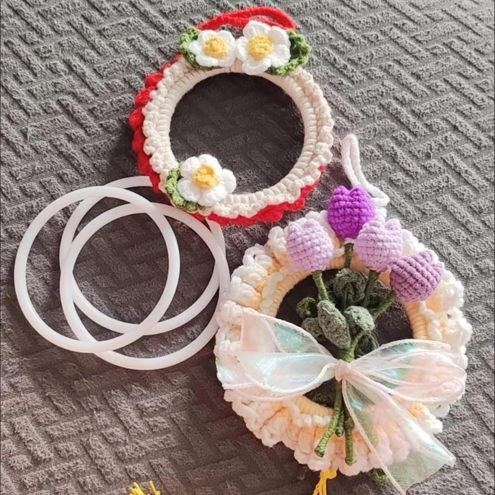 10PCS White Plastic Hoops Rings Round Shape Wreath Hoops Dream Catcher Rings Dream Catcher Making