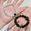 Natural Lion Dance Beaded Bracelet Obsidian Cat Eye Ethnic Style Couple Jewelry Men Women