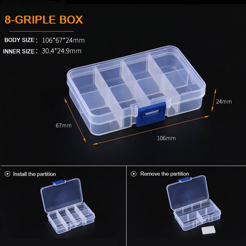 Органайзер Vogue 6-36 ячеек, пластиковая коробка для хранения бусин, регулируемый контейнер, популярный витринный шкаф для сережек, отделение для ювелирных изделий, держатель для винтов