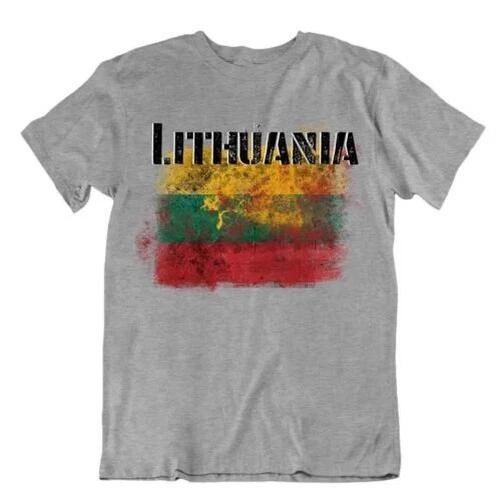 Lithuania Flag T-Shirt City Map Salient Argent Best Original Gift