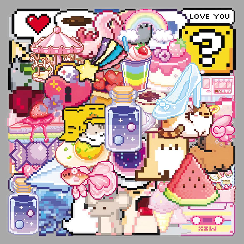 Милая наклейка с кошкой, креативная наклейка с изображением черного котенка Kawaii, играющего с милой канцелярской наклейкой для декоративного альбома своими руками