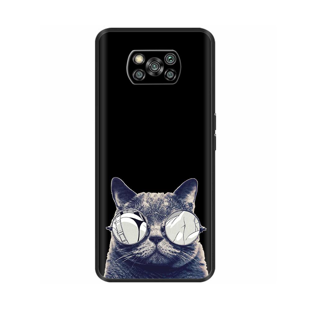 Чехол для Xiaomi Poco X3 Pro Мягкий силиконовый Черный Чехол для телефона для Poco X3 NFC Чехол для Poco X 3 NFC PocoX3 Pro ТПУ Capa Funda