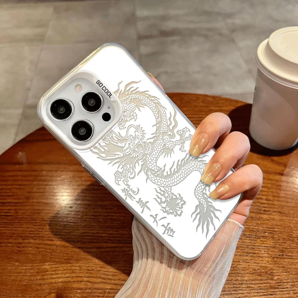Креативный Крутой Чехол с Драконом для iPhone 17 Pro Max 15 11 13 Air 12 Pro 14 Plus 16 17e Чехол для Телефона
