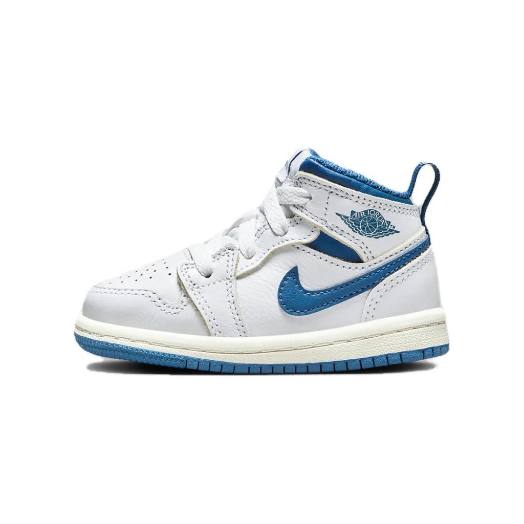 Air Jordan 1 Mid SE TD Industrial Blue Baby Sneakers White Sail FN7537-141