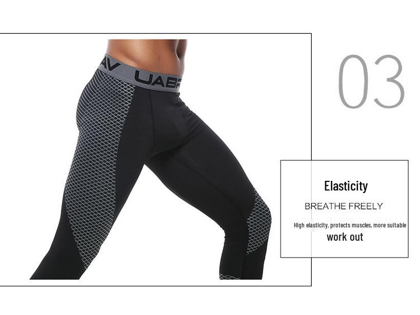Мужские дышащие компрессионные тайтсы длиной 9/10, быстросохнущие, для баскетбола и бега