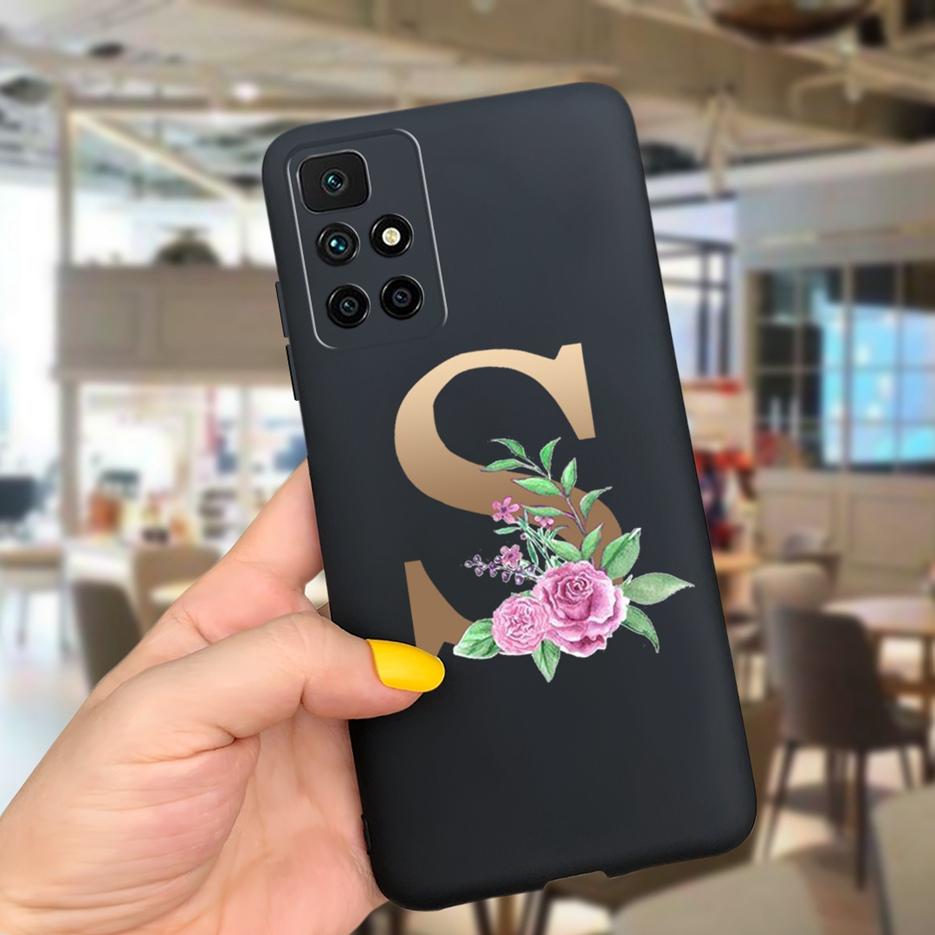 For Xiaomi Redmi 10 Case Simple Fashion Letters Cover 6.5'' Silicon Soft TPU Case For Xiaomi Redmi 10 Redmi10 Coque Funda Bumper