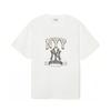 MLB Drop Shoulder Sleeve T Shirt Unisex White 3ATSN0343-50WHS