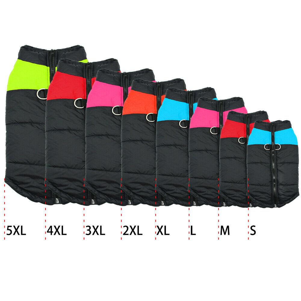 Водонепроницаемая куртка для собак, зимняя теплая одежда для собак, жилет для маленьких и больших собак, жилет для щенка, пальто для чихуахуа, костюм французского бульдога, йорка, мопса