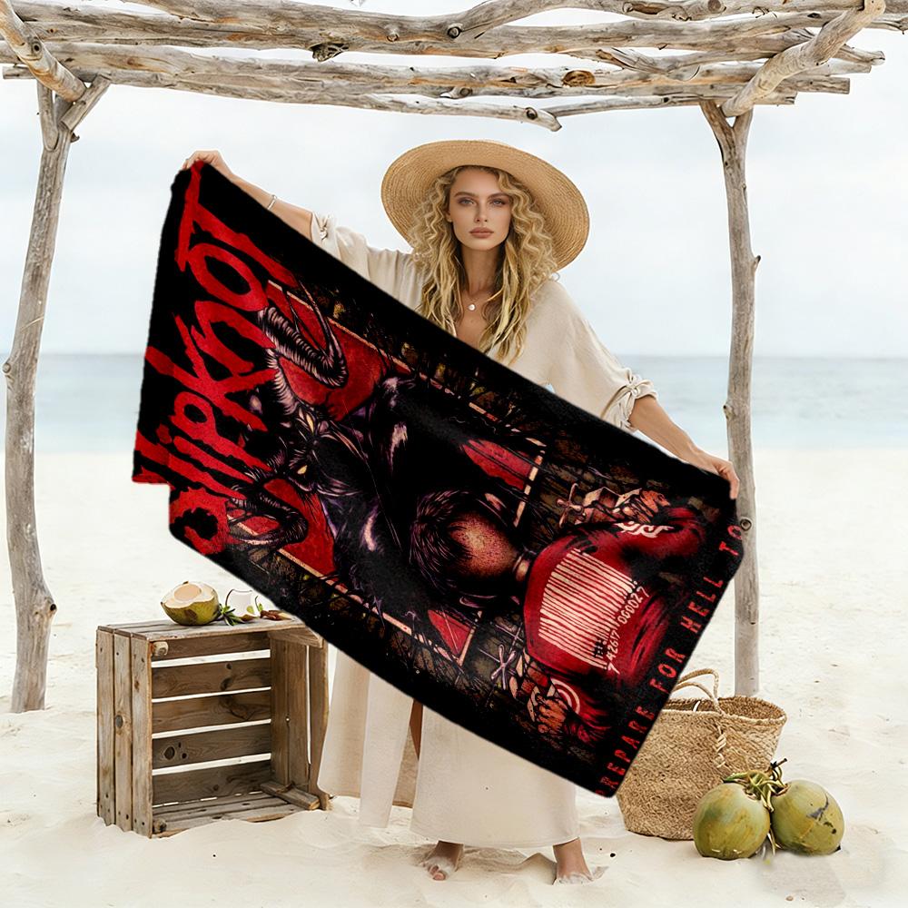 Slipknot soft beach towel Portable changing privacy cover Fashion Lovers Perfect Gift for Valentine's Wedding Birthday