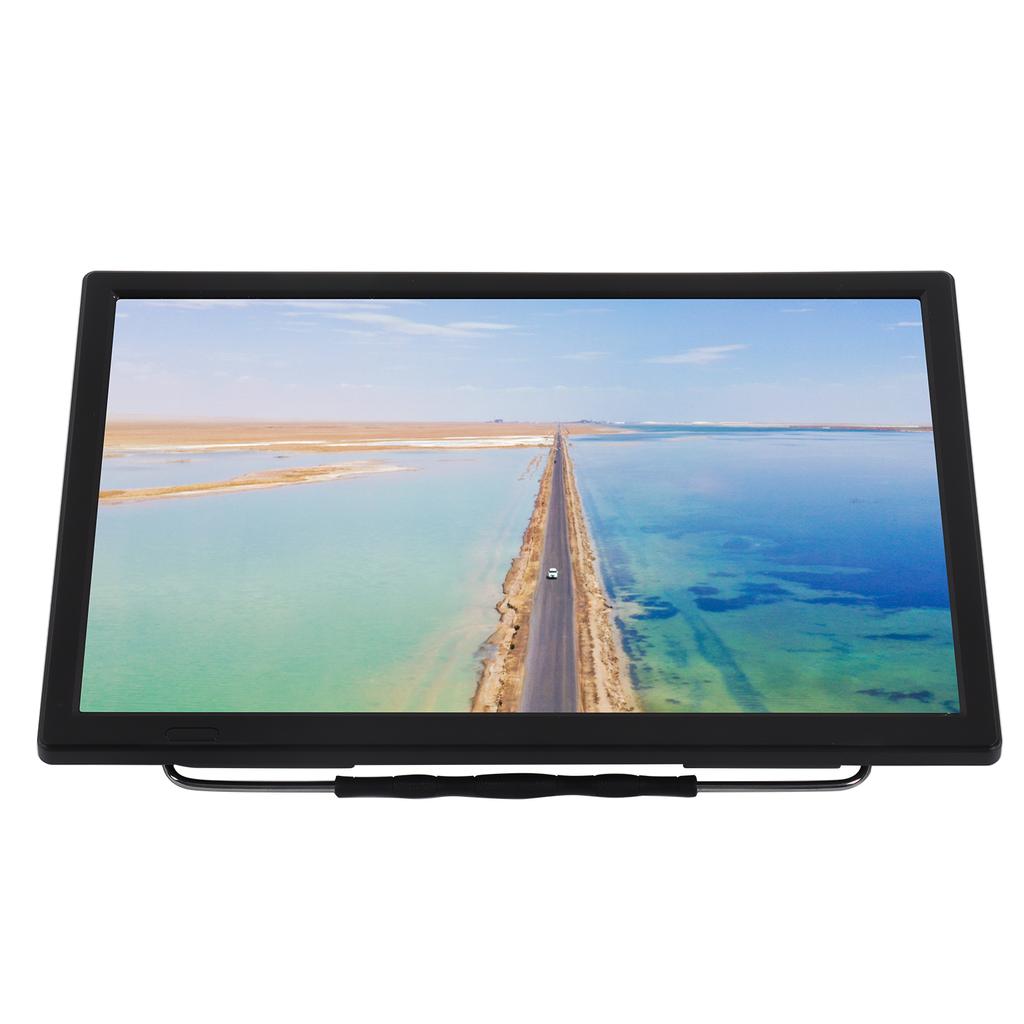 Портативный телевизор 15,4 дюйма со встроенным аккумулятором, светодиодный телевизор с цифровым тюнером