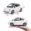Bburago 1/24 Scale Fiat 500 2007 White / Diecast Model Car, Finished Product, 18-22106