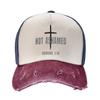 Not Ashamed Of The Gospel Trucker Hat Merch Vintage Distressed Denim Romans 1 16 Baseball Cap For Unisex Style Adjustable