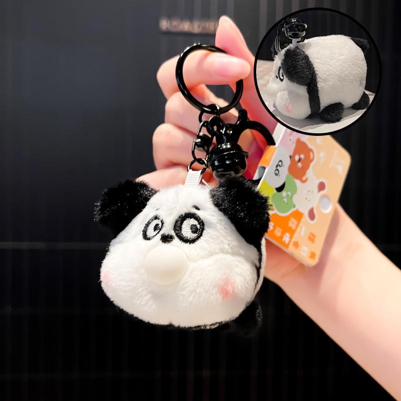 Cute Cartoon Animal Plush Keychain With Soft Material For Backpack Decor And Gifts