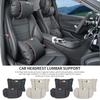 Car Seat Headrest Lumbar Support Neck Pillow Waist Cushion Backrest For Jaguar XF XJ XFR XKR X-Type F-Pace I-Pace S-Type F-Type ZZ5
