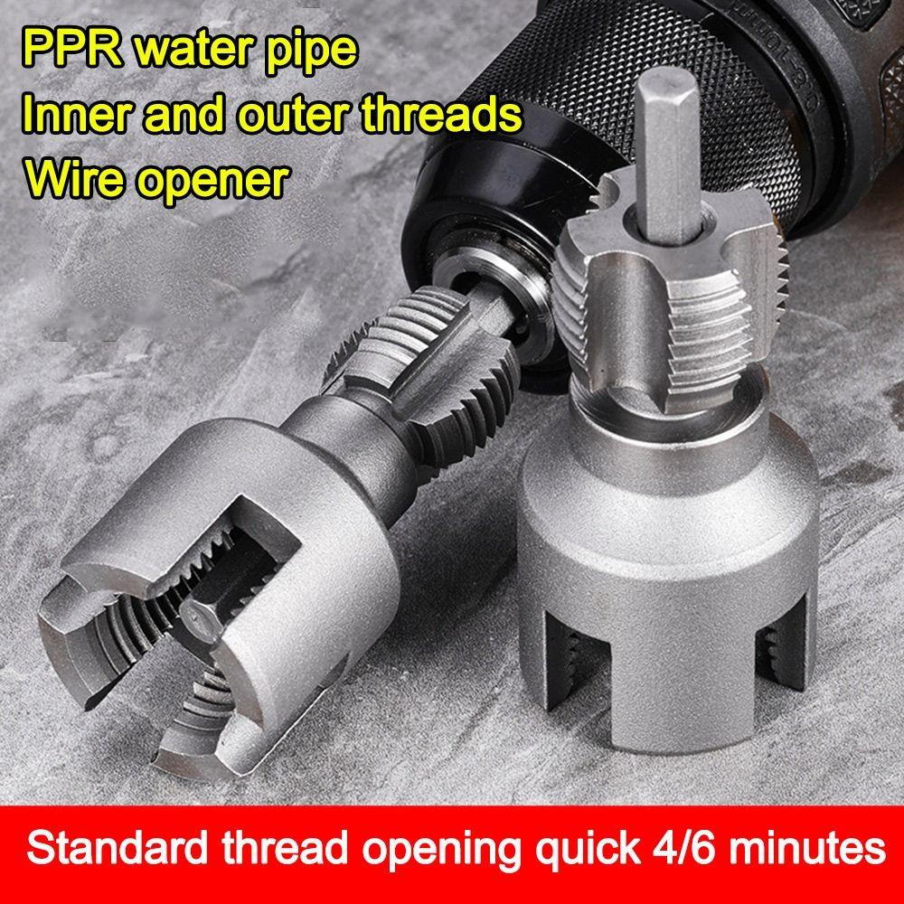 4/6 Points Pvc Pipe Threader Kit Fast Pipe Threader Pipe Waterpipe Tapping Tool