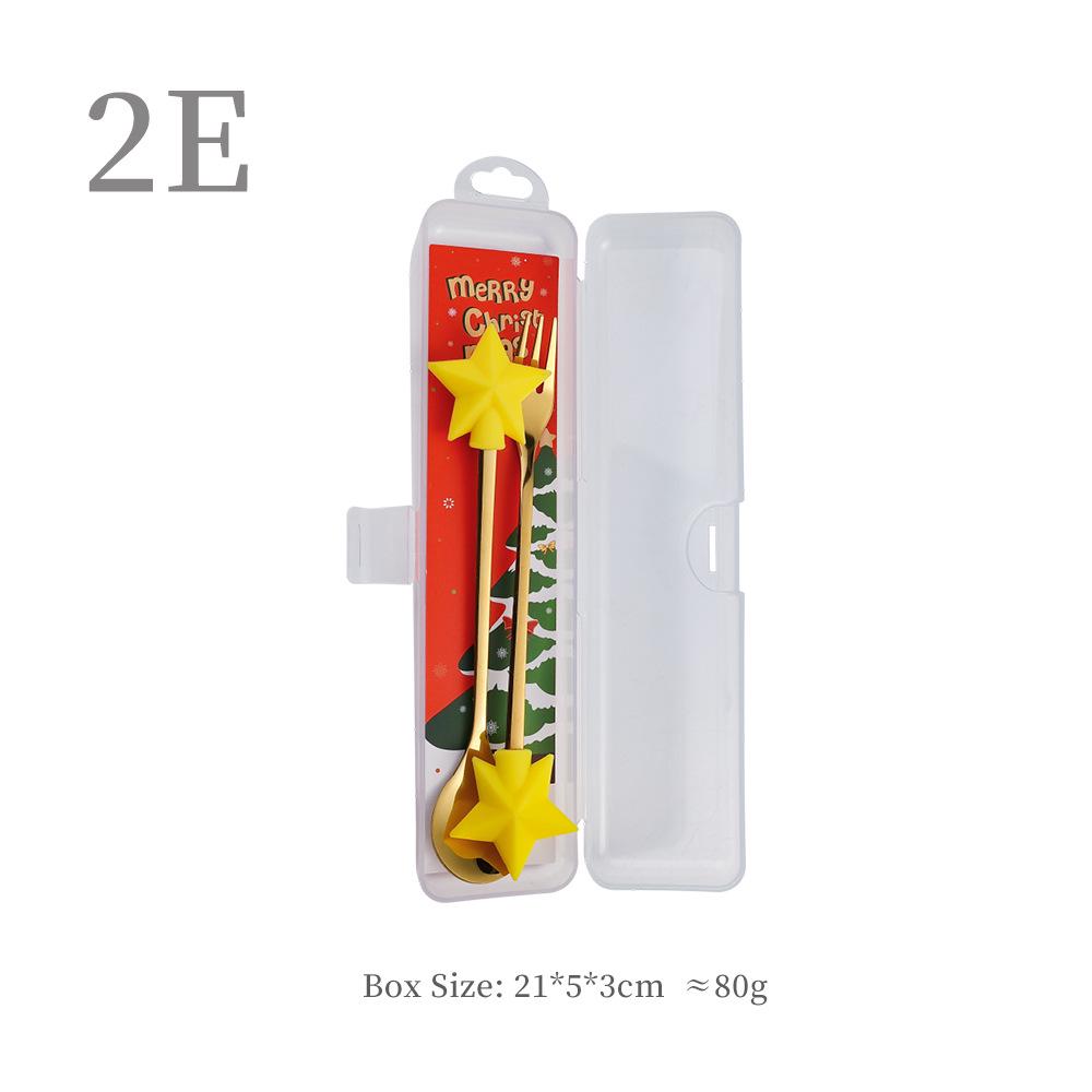 Набор ложек «Рождественский Санта-Клаус» – Милые мультяшные кофейные и десертные ложки, Идеальный рождественский подарок.