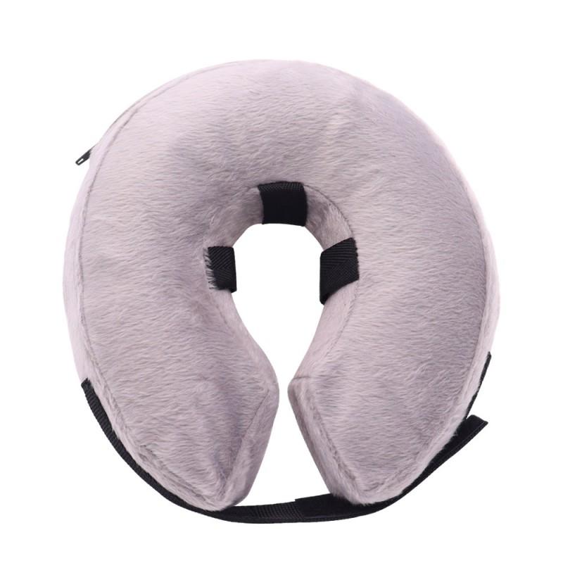 Inflatable E-Collar Dogs Cats Anti-Licking Bite Prevention Neck Ring PVC Foldable Pet Recovery Cone