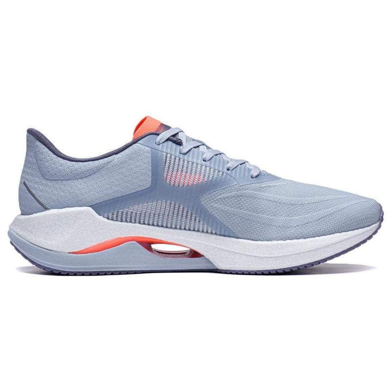 LiNing Ultra Light 20 men's low-top running shoes, celeste blue, fabric synthetic leather, rebound, slip and wear resistant ARBT001-12