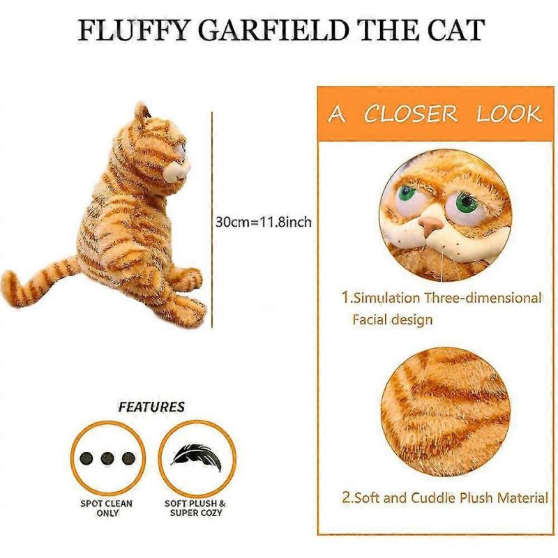 Cute Kawaii Garfield Fat Cat Stuffed Animals Plush Toys Doll For Kids Boys Girls Birthday Gifts