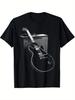 Rock Music Graphic Electric Guitar Amp Design100 Cotton Summer Oneck Short Sleeve Casual Printed Unisexs Tshirt