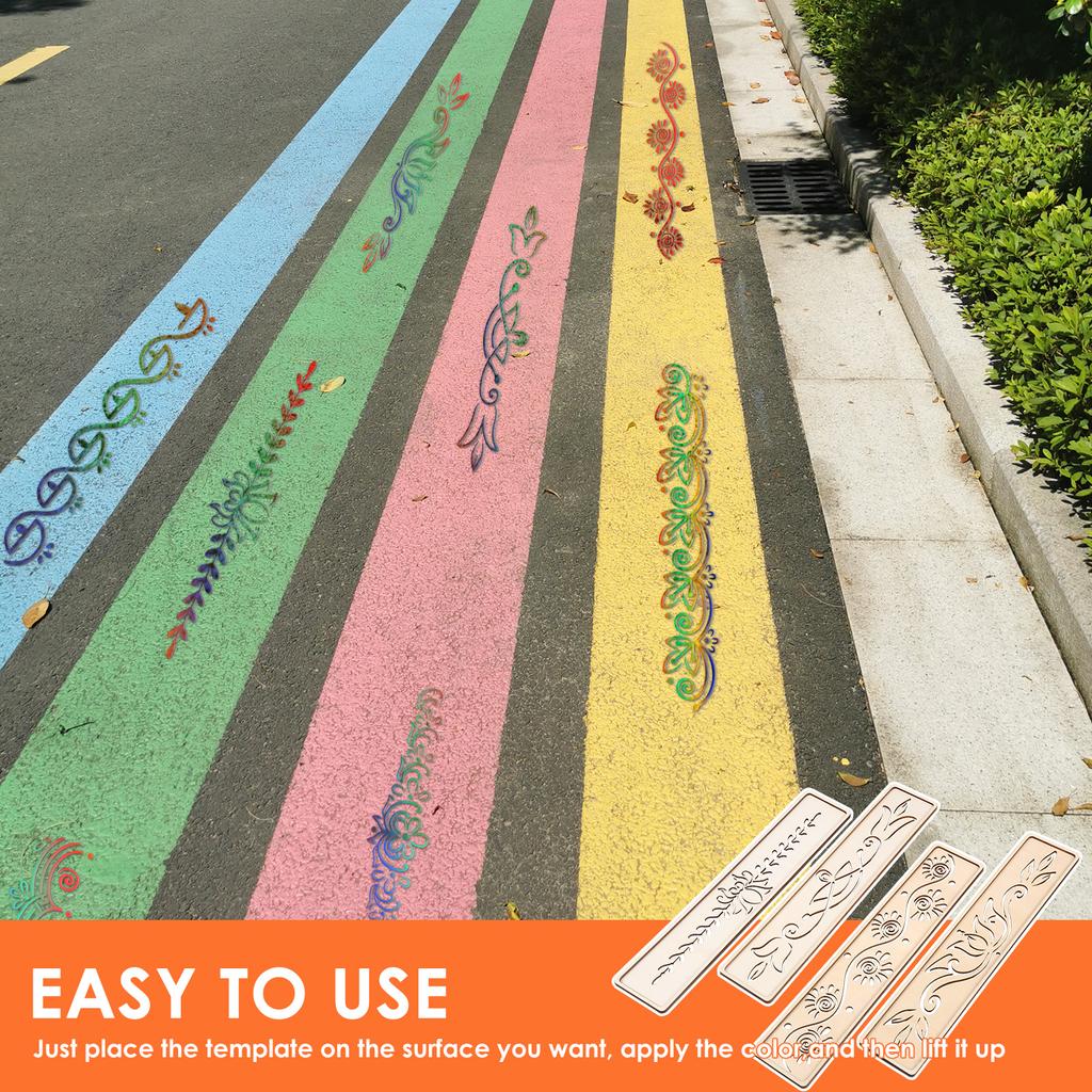 8 шт. Трафареты Ранголи на Дивали 11,8 дюйма Деревянный трафарет для рисования Ранголи Инструмент Набор для DIY изготовления для напольных поделок Фестивальный декор