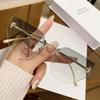 Letter F high-end sunglasses for women, small face, frameless UV-proof sunglasses are trendy, one piece is in stock.