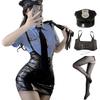 Cosplay Sexy Sexy Halloween Police Costume Disguise Miniskirt Police Costume Mini Skirt Pleated Skirt Police Officer Female Police Uniform Mini Skirt