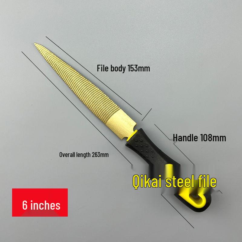 Золотой рашпиль по дереву - Мелкий и крупный зуб Полукруглый деревообрабатывающий инструмент