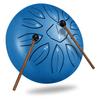 11-Note Steel Tongue Drum, 6-Inch, Percussion Instrument, Metal Drum for Yoga, Meditation, Healing, Prayer, Healing, and Fatigue Relief, Includes