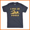 Мужская футболка I Pee In Pools Смешная Саркастическая Летняя Пловца Новинка Унисекс Футболка