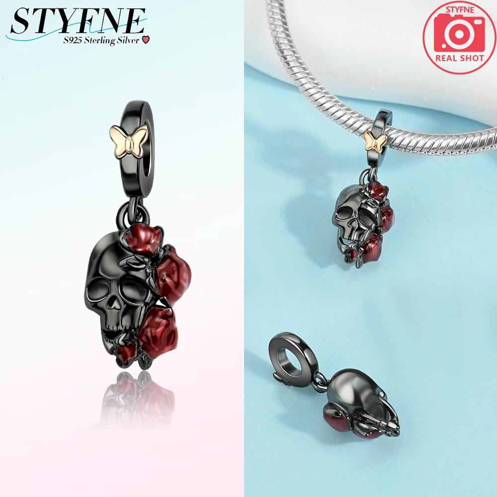 Anniversary Diablo Series Skull Flower Witch Furnace Sprouting Beads Pendant Copper Charms Fit Bracelet Diy Woman Jewelry