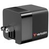 Verbatim Ładowarka Sieciowa Gan 65W      2Xusb-C/Usb-A + Adapter Eu/Uk/Us Czarny/Black 32217