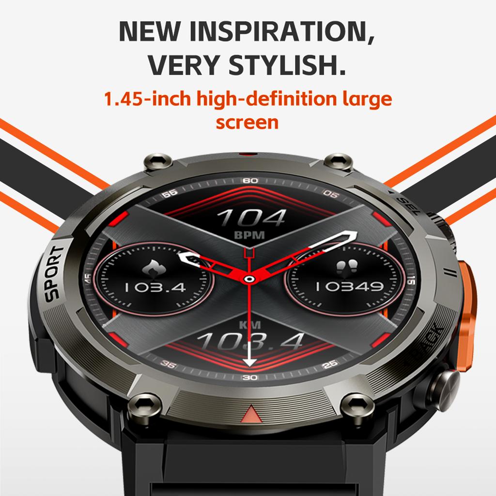 S100 1.45-inch Display Bluetooth-compatible Call Fitness Smart Watch with Light