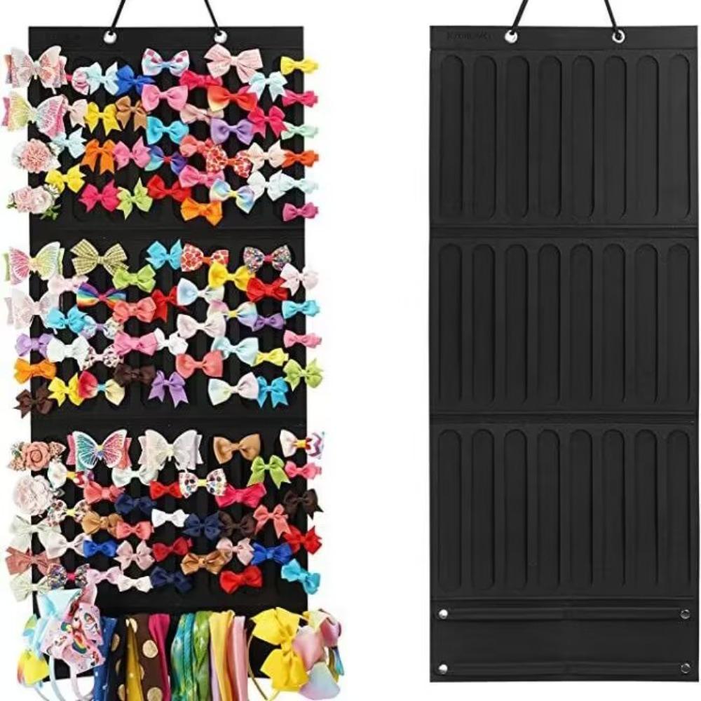 Large Capacity Hair Bows Organizer Wall Hanging Hair Clip Storage Hanger Girl