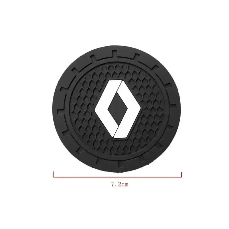 1/2pc Auto Cup Holder Non-slip Mat Interior Car Decoration for Renault Megane 2 Duster Logan Captur Clio Laguna 3 Fluence Kadjar R777