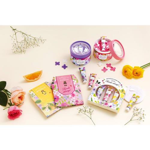 Sunherb Hand Cream Gift Set (15g x 3 Bottles): Lavender, Pure Rose, and Grapefruit (Great Gift, Cosmetics, Popular Fragrances, Mini Size)